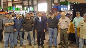 Congressman Mike Rogers with Knox Kershaw employees