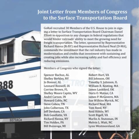Rallying Congress in STB Letter