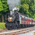 Old Vintage Steam Engine In Strasburg Pennsylvania